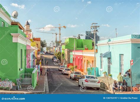 Multi Colored Houses In The Bo Kaap In Cape Town Editorial Photography