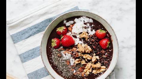 Recipe Homemade Açai Bowl YouTube