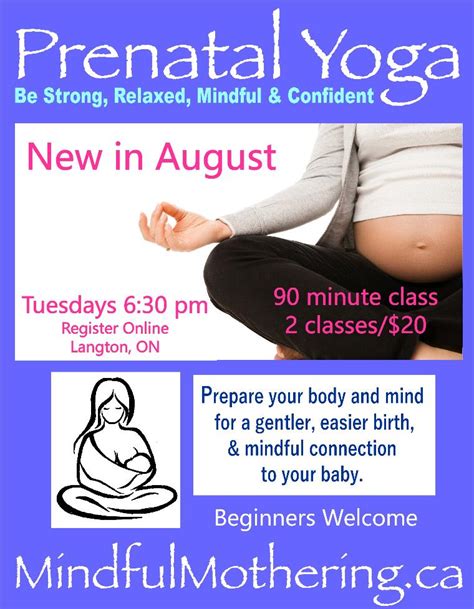 Mindful Mothering Prenatal Yoga