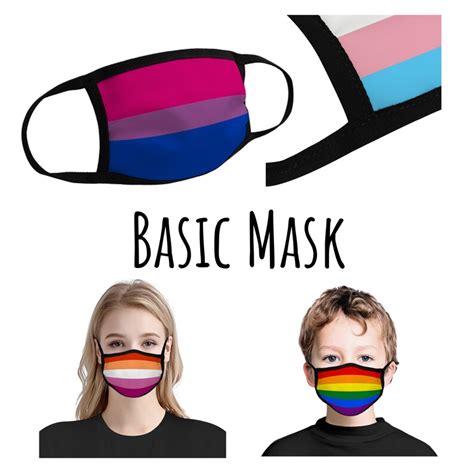 Lgbtq Pride Collection Face Mask Etsy