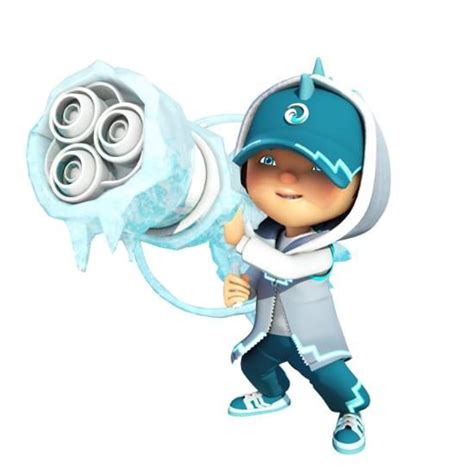 Boboiboy Ice Kartun Animasi Gambar Hewan Lucu