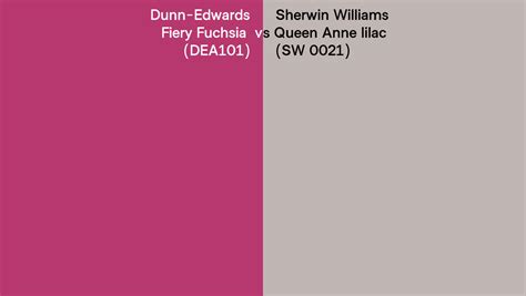Dunn Edwards Fiery Fuchsia Dea101 Vs Sherwin Williams Queen Anne