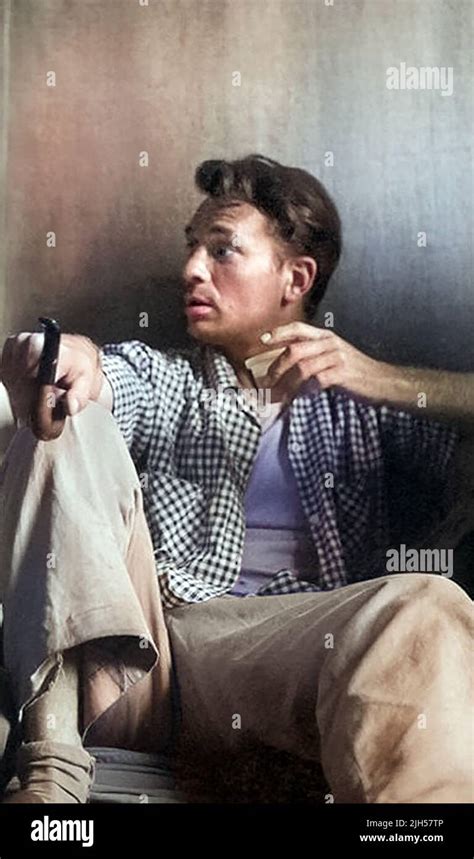 Jack Kerouac Smoking Stock Photo Alamy