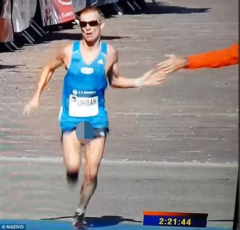 Runners Genitals Pop Out At A Marathon In Slovakia Daily Mail Online