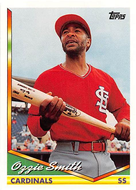 Each ticketed guest that is within any specified age limit will receive one (1) giveaway item (while supplies last). Ozzie Smith baseball card (St Louis Cardinals Hall of Fame) 1994 Topps #320