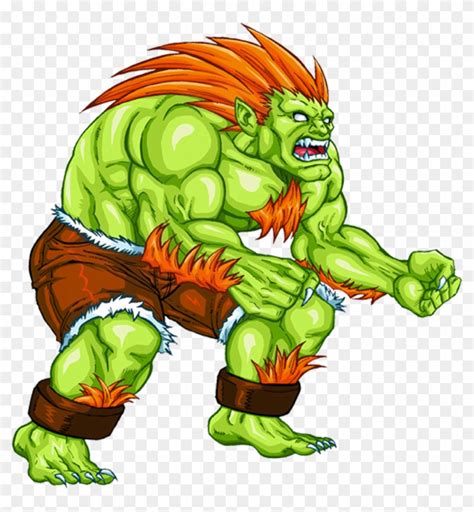 Blanka Blanca From Street Fighter Free Transparent Png Clipart