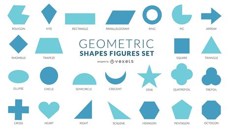 Geometric Shapes Flat Design Collection Vector Download