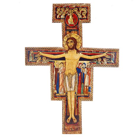 Crucifijo De Madera San Damian Diferentes Tamaños Venta Online En Holyart