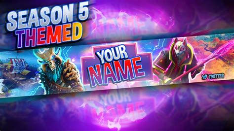 Fortnite Youtube Banner Template