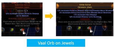 One hand melee, two hand melee, one hand ranged, two hand ranged, body armour, gloves, boots, helmet, shield. PoE Vaal Orb Recipe Vendor, Chances, Price, Farming, 6 ...