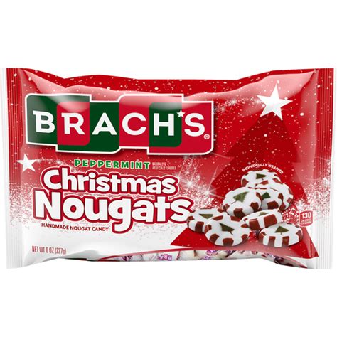 Brachs Peppermint Christmas Nougats Holiday Candy 8 Oz Bag Shop