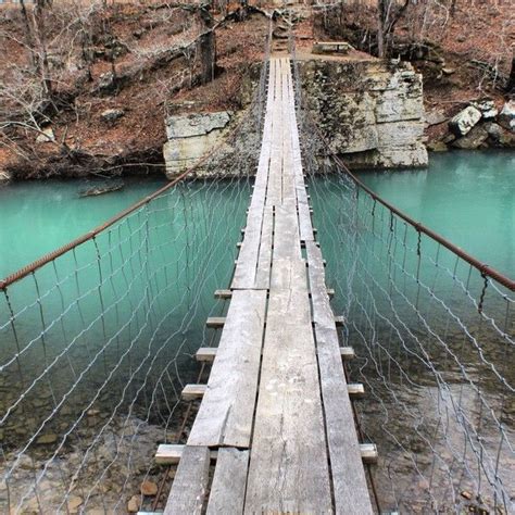 Swinging Bridge In Oark Arkansas The Natural State Pinterest