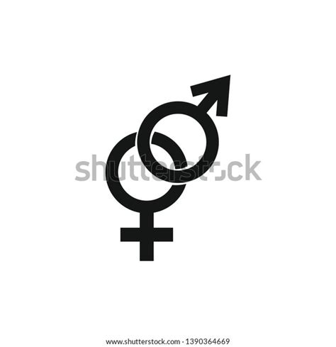 Male Female Sex Symbol Vector Illustration Stock Vector Royalty Free 1390364669 Shutterstock