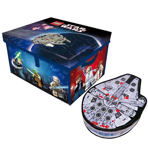 Lego Star Wars Zipbin Toybox And Lego Star Wars Zipbin Millennium Falcon