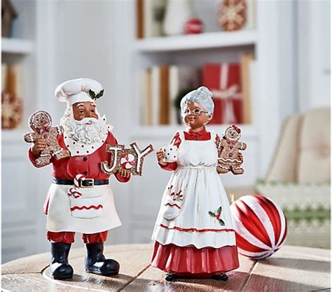 Santa And Mrs Claus Baking Figures By Valerie Parr Hill