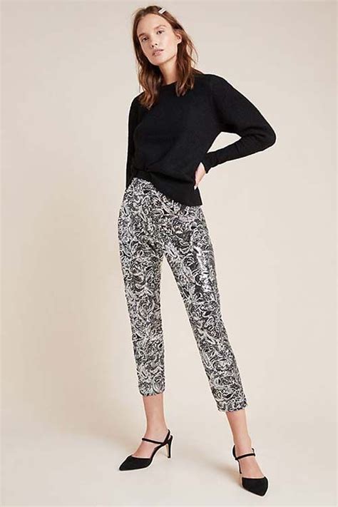25 Best Sequin Pants For Holiday Parties And New Year S Eve Sequin Pants Clothes Black
