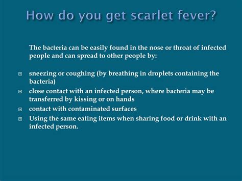 antibiotics used for scarlet fever