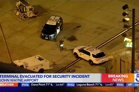 John Wayne Airport Locked Down After Man Breaches Security Hides In