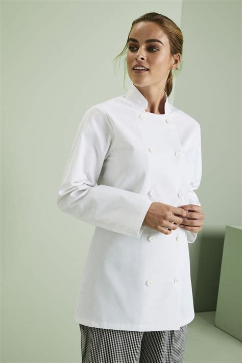 Premier Womens Long Sleeve Chefs Jacket Shop All Workwear From Simon