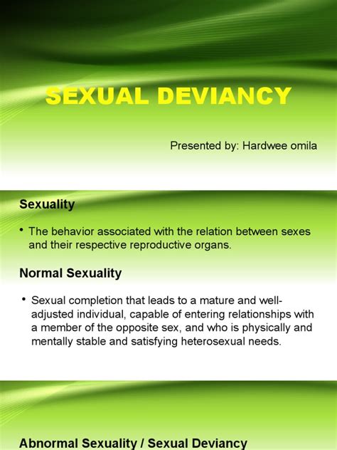 sexual deviancy presentation report pdf human sexual activity human sexuality