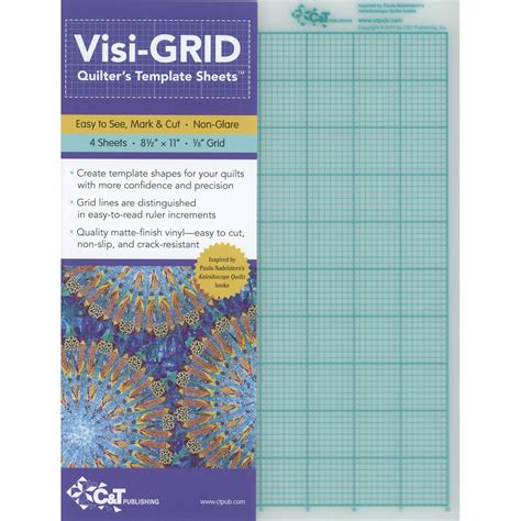 Visi Grid Quilters Template Sheets Ee Schenck Co