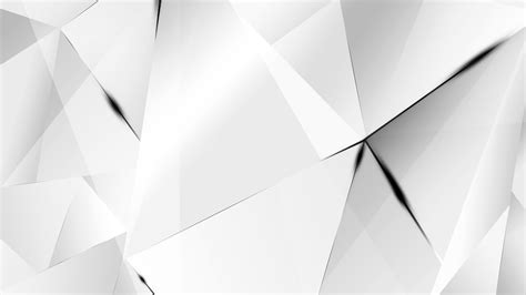 Wallpapers Black Abstract Polygons White Bg By