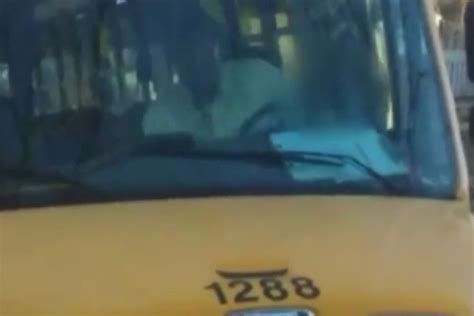 Shocking Video Shows Driver Having Sex With Prostitute On School Bus