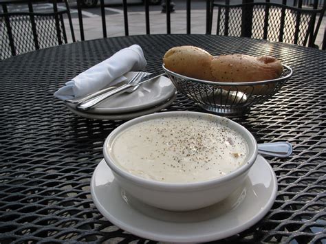 Add slowly clam juice and water. New England Clam Chowder, Skipjack's - Boston, MA-recipe ...