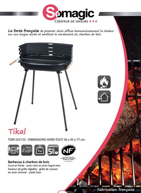 Barbecue A Charbon Somagic Tikal Sache Maison Et D Co Vente En Ligne Vaisselle