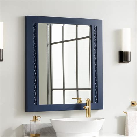 2023 popular blue framed wall mirrors