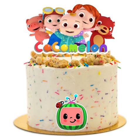 Jual Cake Topper Cocomelon Hiasan Kue Happy Birthday Dekorasi Kue Cake