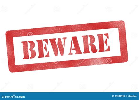 Beware Sign Stock Image Image Of Build Builder Home 41302999