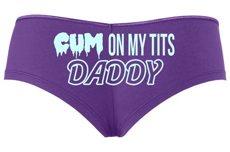Knaughty Knickers Cum On My Tits Daddy Obedient Hotwife Slut Etsy
