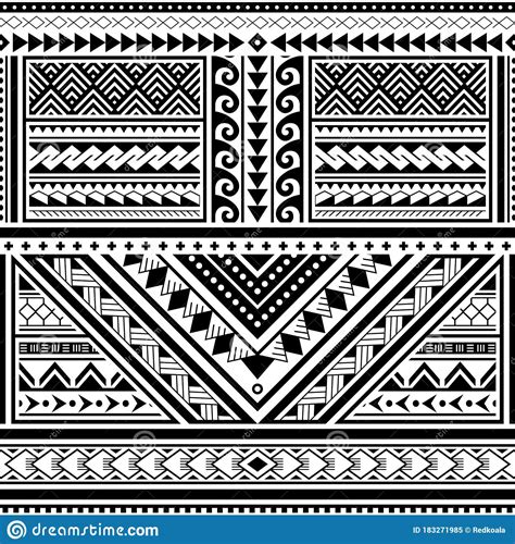 Hawaiian Tribal Pattern Drawings