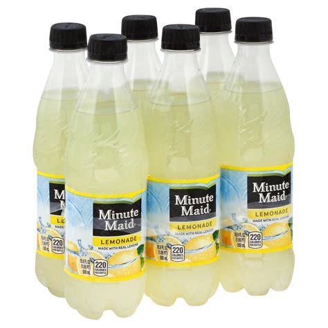 Minute maid lemonade made w/ real lemons, 2 liter bottle. Minute Maid Lemonade 16.9 oz Bottles - Shop Juice at H-E-B