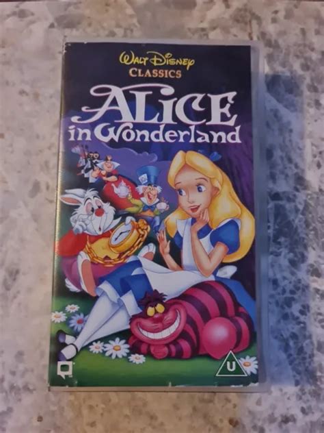 Walt Disney Classics Alice In Wonderland Vhs Video Vintage Retro