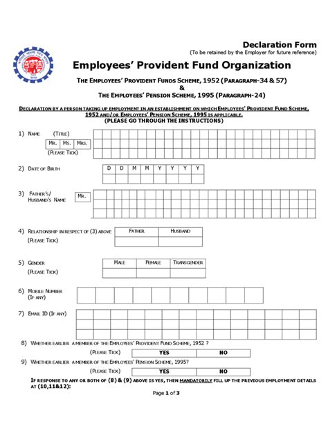 The employees' provident fund scheme extends an array of benefits towards the epf employee members. Employees' Provident Fund Scheme 1952 - 2 Free Templates ...
