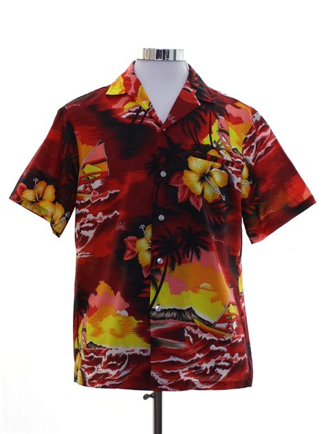 Jungle bird red hawaiian shirt (magnum pi shirt). Retro 70's Hawaiian Shirt: Late 70s or Early 80s -Kalena ...