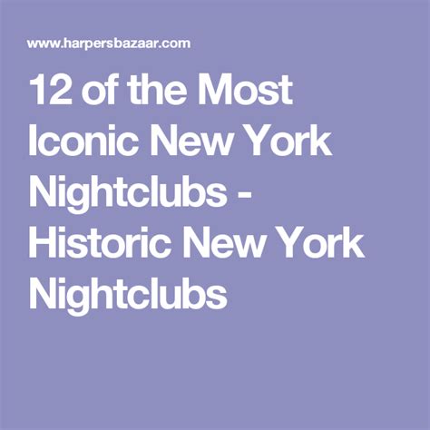 Thelist New Yorks Most Historic Night Clubs Night Club Historical