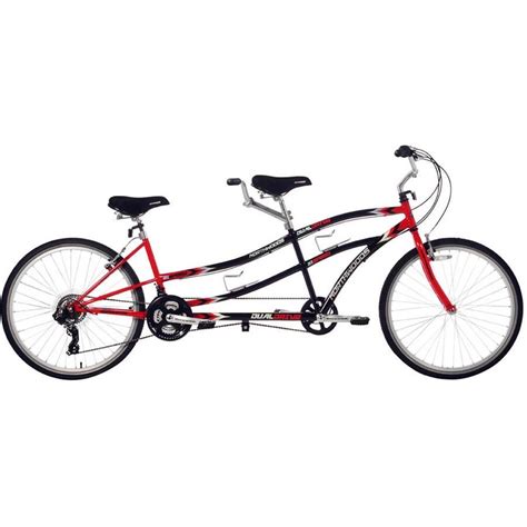 A Red And White Bicycle Is Shown Against A White Background