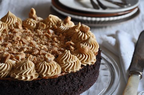 Chocolate Cake With Salty Hazelnut Brittle And Mocha Buttercream Recipe