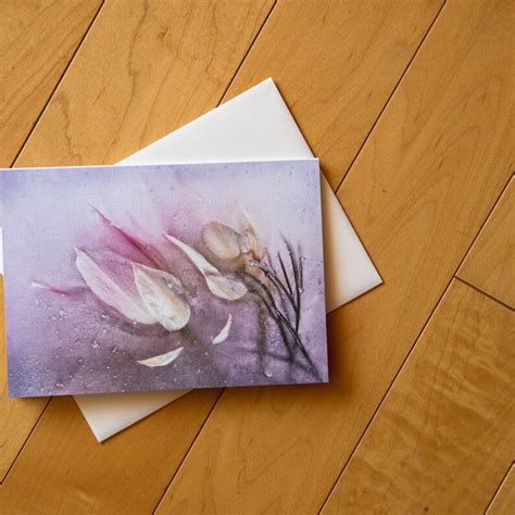 Set Of 5 Fine Art Blank Greeting Cards Wenvelopes Sweet Etsy