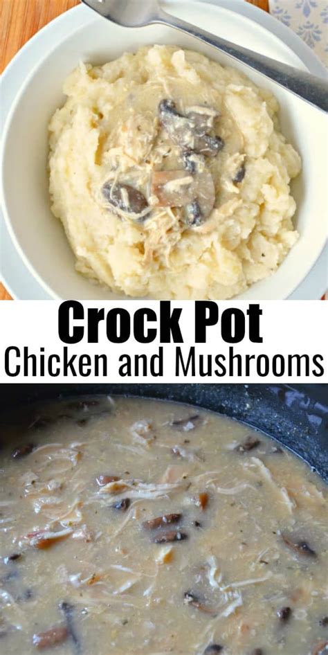 Tons of tender chicken and gravy make an amazing dinner while being so easy to prepare. Crock Pot Chicken And Mushroom Tarragon Gravy | Serena ...