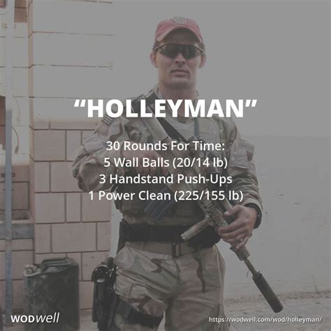 Holleyman Workout Crossfit Hero Wod Wodwell Crossfit Hero