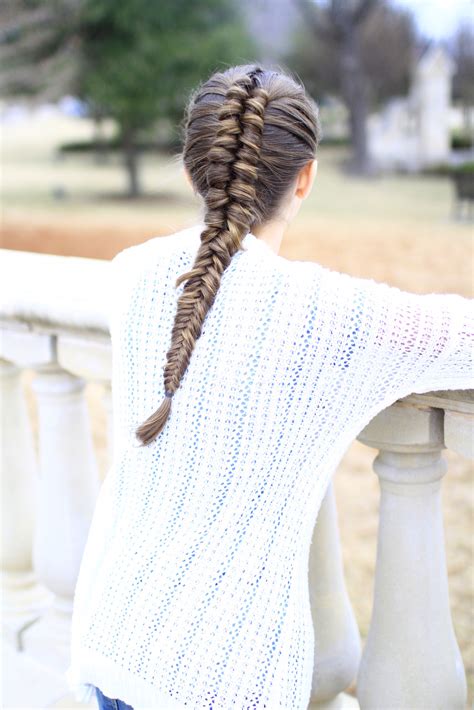 Gather hair at the nape of the neck and secure it into a ponytail with a disposable hair elastic. How to Create an Infinity Braid Combo | Cute Girls Hairstyles