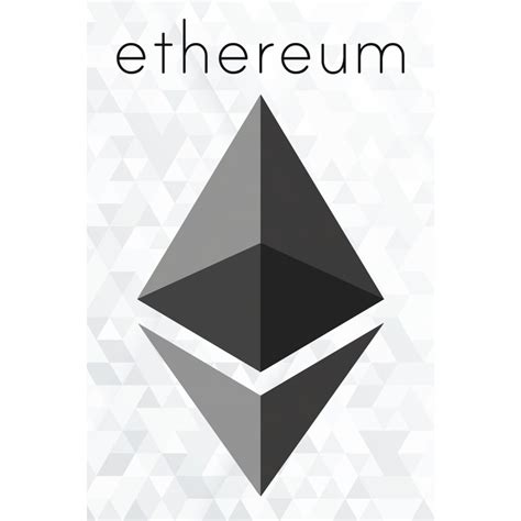 Ethereum Art Hand Made Poster Print Crypto Eth Poster Etsy