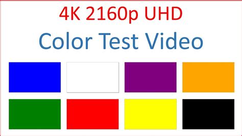 4k Screen Color Test Mobile Phone Tv Laptop Monitor 4k 2160p Uhd