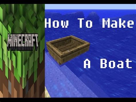 Use your hoe on the dirt/grass to till the ground, turning it into farmland blocks. Minecraft How To Make a Boat - YouTube