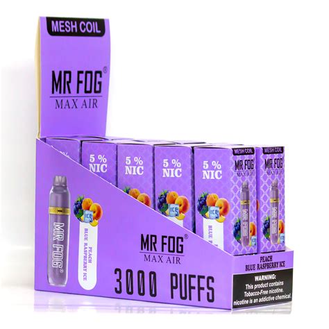 Mr Fog Max Air 3000 Puffs Mesh Coil Disposable Vapes