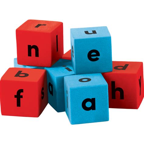 Alphabet Dice All Letters And Words Are Sounded Out For Children As